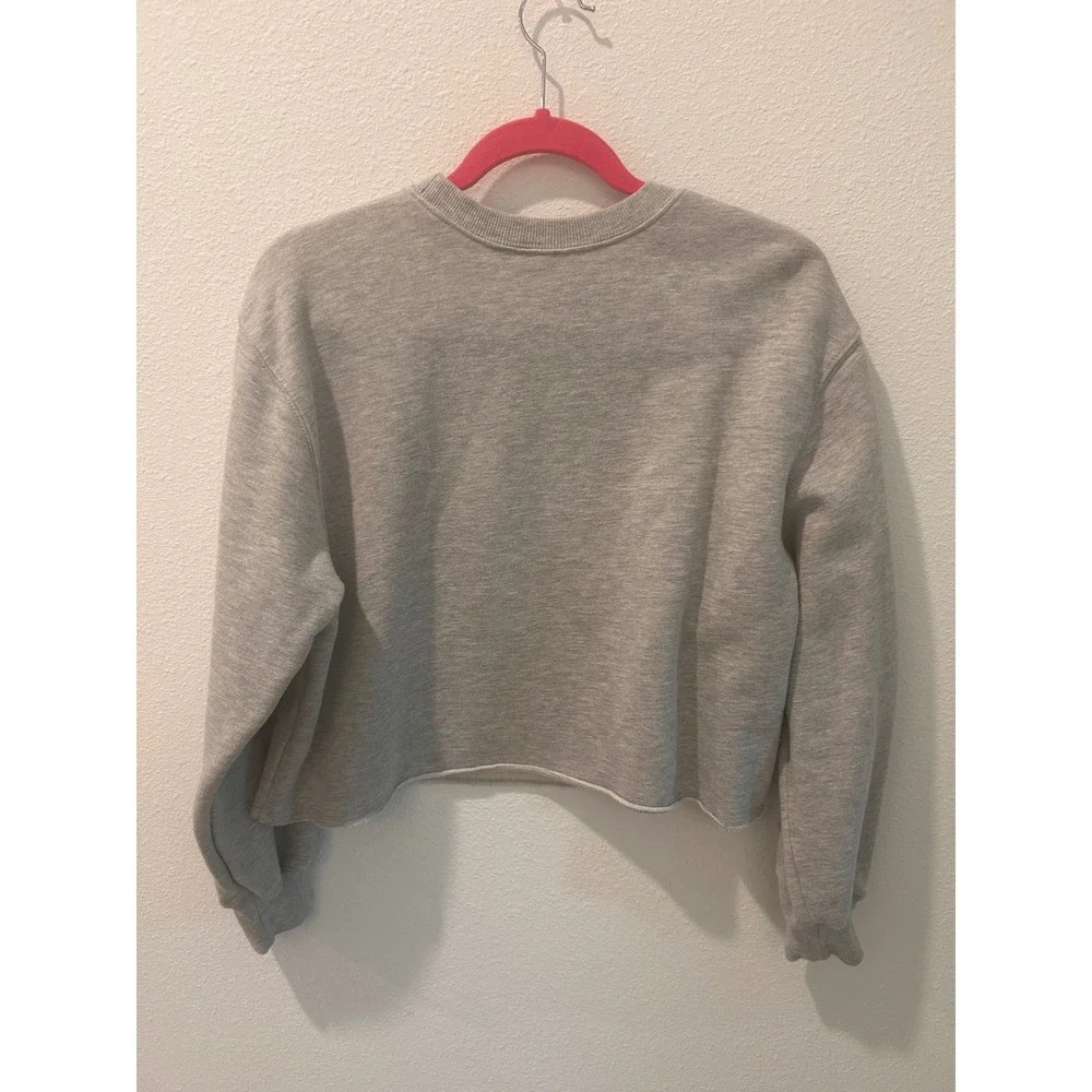 Care Bears‎ Cheer Bear Graphic Cropped Sweatshirt Heather Grey Kids Pullover